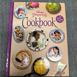 Disney Princess Cookbook with Purple and Cream Accents